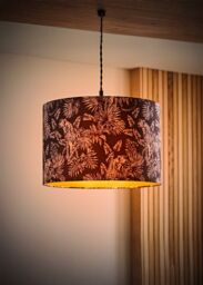 ValueLights Ariella Black Animal Print & Gold Inner Easy Fit Lamp Shade & Bulb - thumbnail 2