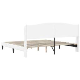 Berkfield Home Bed Frame with Headboard White 180 x 200 cm Faux Leather - thumbnail 6