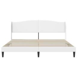 Berkfield Home Bed Frame with Headboard White 180 x 200 cm Faux Leather - thumbnail 4