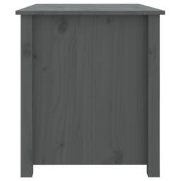 Berkfield Home Coffee Table Grey 71x49x55 cm Solid Wood Pine - Size: 71 x 49 x 55 cm - thumbnail 8