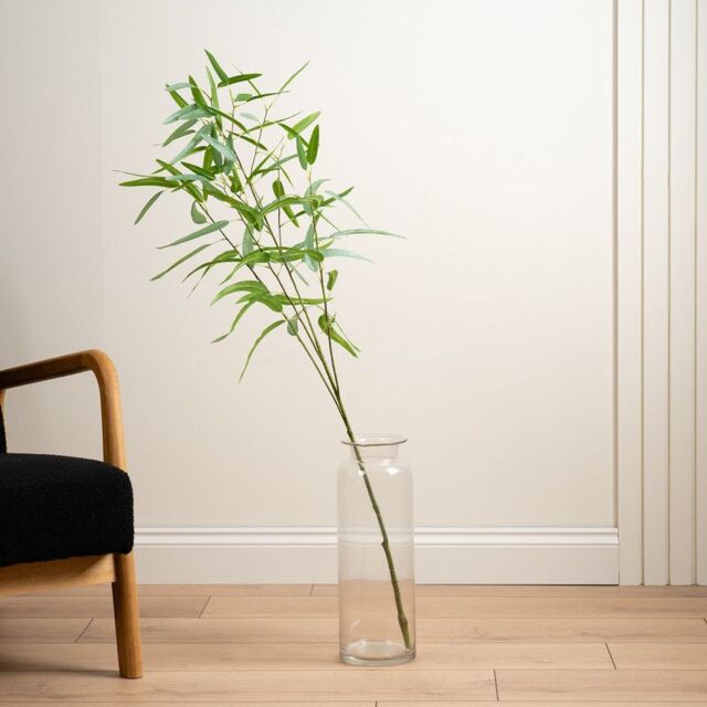 Scottish Everlastings Ltd 115cm Real Touch Oversized Eucalyptus Branch in Green - image 1