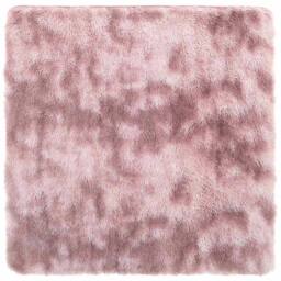 Berkfield Home Shaggy Rug High Pile NAVARRA Dusty Pink 200x200 cm Polyester - Size: Medium