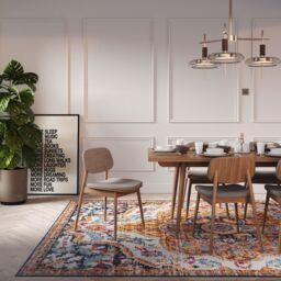 Kukoon Bright Multicolour Traditional Medallion Living Area Rug - Size: 160 cm x 230 cm - thumbnail 5