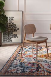 Kukoon Bright Multicolour Traditional Medallion Living Area Rug - Size: 160 cm x 230 cm - thumbnail 2