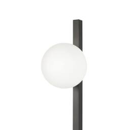 Wyld and Coco 2-Light Wall Lamp Black Base with White Glass Globes 85 cm - thumbnail 5