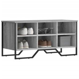 Berkfield Home Shoe Cabinet Grey Sonoma 90x38x45.5 cm Engineered Wood - thumbnail 1