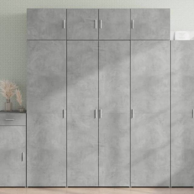 Berkfield Home Highboard Concrete Grey 80x42.5x185 cm Engineered Wood - image 1