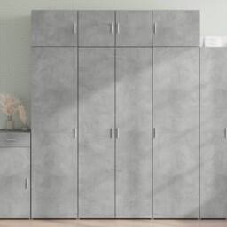 Berkfield Home Highboard Concrete Grey 80x42.5x185 cm Engineered Wood - thumbnail 1