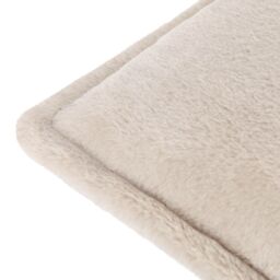 Furn Kallu Reversible Faux Fur Cushion in Natural - Size: 45 cm x 45 cm - thumbnail 5