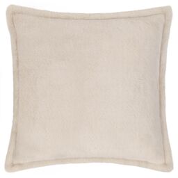 Furn Kallu Reversible Faux Fur Cushion in Natural - Size: 45 cm x 45 cm - thumbnail 2