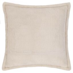 Furn Kallu Reversible Faux Fur Cushion in Natural - Size: 45 cm x 45 cm - thumbnail 3