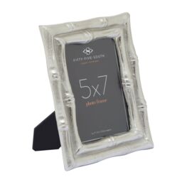 Orsina Hiba Silver Finish Bamboo Effect Photo Frame 5x7in - thumbnail 5