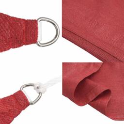 Berkfield Home Sunshade Sail 160 g/m ² Red 2x5 m HDPE - thumbnail 6
