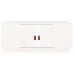 Berkfield Home Coffee Table White 100x50x41 cm Solid Wood Pine - Size: 100 x 50 x 41 cm - thumbnail 6