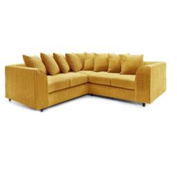 Furniture 786 Hannah Jumbo Cord Scatter Back 2c2 Corner Sofa in Mustard - thumbnail 2