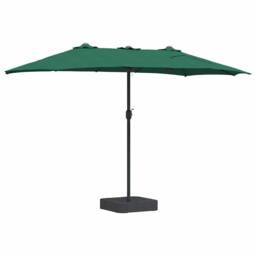 Berkfield Home Modern Garden Parasol Folding Green 385 x 209 x 244 cm Fabric - thumbnail 6