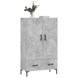 Berkfield Home Highboard Concrete Grey 69.5x31x115 cm Engineered Wood - thumbnail 3