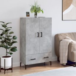 Berkfield Home Highboard Concrete Grey 69.5x31x115 cm Engineered Wood