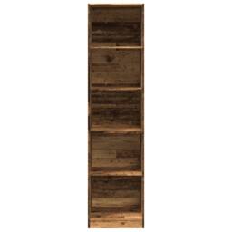 Berkfield Home Wardrobe Old Wood 50x50x200 cm Engineered Wood in Brown - Size: 50 x 50 x 200 cm - thumbnail 4