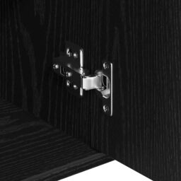 Berkfield Home Sideboard Black Oak 88x30x70 cm Engineered Wood - Size: 88 x 30 x 70 cm - thumbnail 9