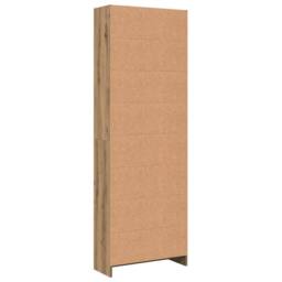 Berkfield Home Bookcase Artisian Oak 60x24x176 cm Engineered Wood in Brown - Size: 60 x 24 x 176 cm - thumbnail 6