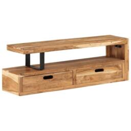 Berkfield Home TV Stand Solid Wood Acacia in Brown - thumbnail 5