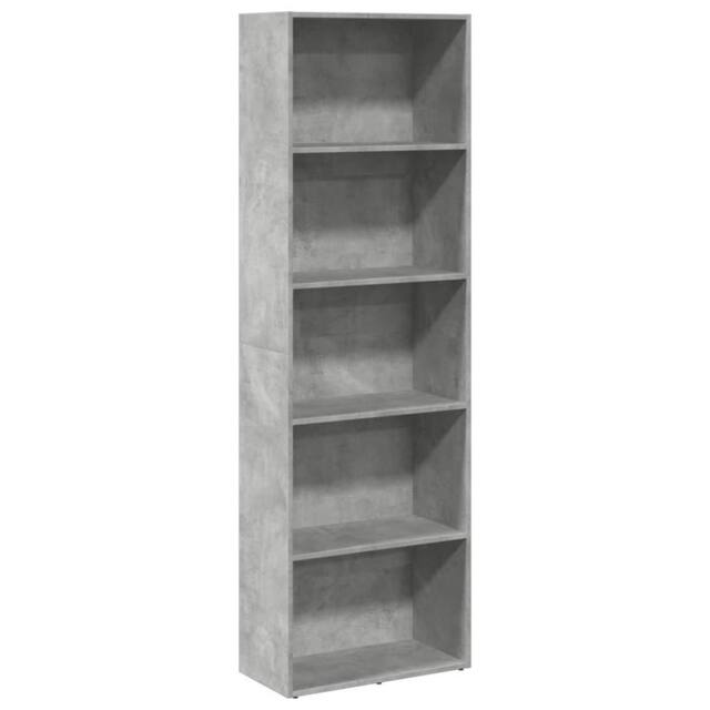 Berkfield Home Bookcase Concrete Grey 60x30x189 cm Engineered Wood - Size: 60 x 30 x 189 cm - image 1