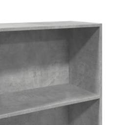 Berkfield Home Bookcase Concrete Grey 60x30x189 cm Engineered Wood - Size: 60 x 30 x 189 cm - thumbnail 7