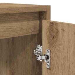 Berkfield Home Durable 2 Piece Bathroom Furniture Set Artisan Oak Engineered Wood in Brown - thumbnail 9