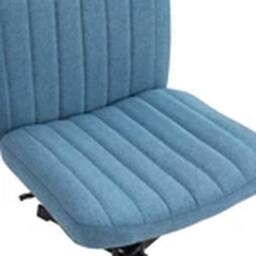 EONLION Armless Office Chair Fabric Padded Seat Visitor Chair Blue - thumbnail 4
