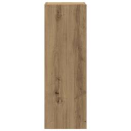 Berkfield Home Wall Mounted TV cabinets 4 pcs Artisan Oak Engineered Wood in Brown - thumbnail 5