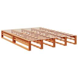 Berkfield Home Decorative Bookcase Bed without Mattress Wax Brown 140x200cm Soli - Size: 140x200 cm - thumbnail 8