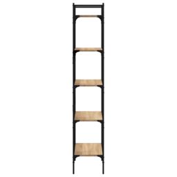 Berkfield Home Bookcase 5-Tier Sonoma Oak 56x31.5x174 cm Engineered Wood in Brown - thumbnail 5
