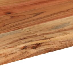Berkfield Home Dining Table 154x80x76 cm Solid Acacia Wood in Brown - Size: 154 x 80 x 76 cm - thumbnail 6