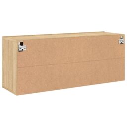 Berkfield Home TV Cabinet Wall-mounted Sonoma Oak 100x30x41 cm in Brown - Size: 100 x 30 x 41 cm - thumbnail 8