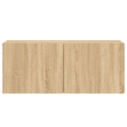 Berkfield Home TV Cabinet Wall-mounted Sonoma Oak 100x30x41 cm in Brown - Size: 100 x 30 x 41 cm - thumbnail 6