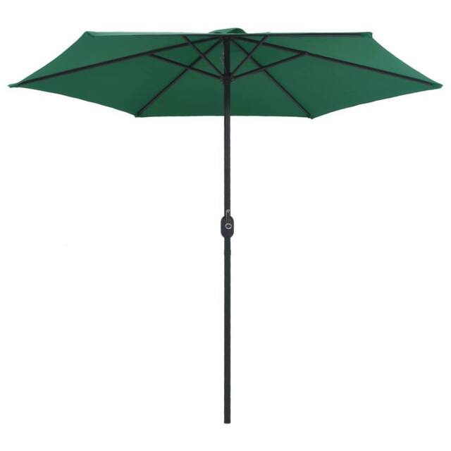 Berkfield Home Outdoor Parasol with Aluminium Pole 270x246 cm Green - image 1