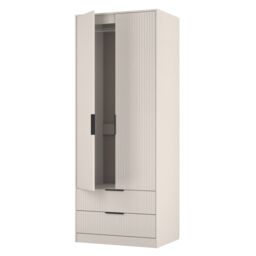 Ready Assembled 2 U Menai 2 Door 2 Drawer Wardrobe (Ready Assembled) in Taupe - thumbnail 6