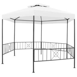 Berkfield Home Garden Gazebo 323x275x265 cm White 180 g/m ² - Size: 323 x 275 x 265 cm - thumbnail 2