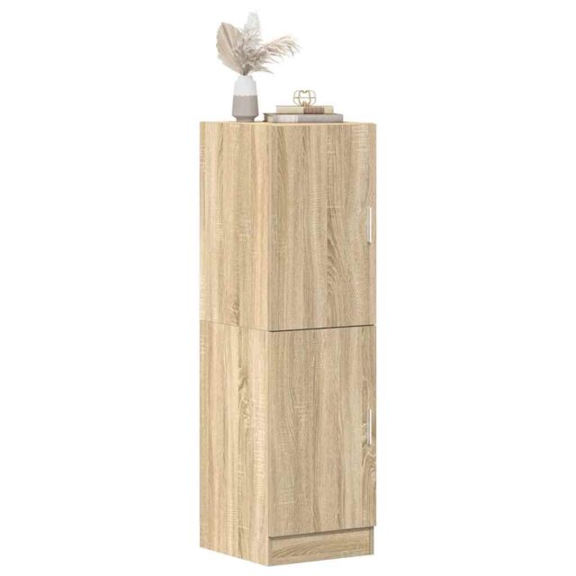 Berkfield Home Kitchen Cabinet Sonoma Oak 38x41.5x131.5 cm Engineered Wood in Brown - image 1