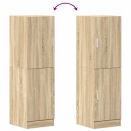 Berkfield Home Kitchen Cabinet Sonoma Oak 38x41.5x131.5 cm Engineered Wood in Brown - thumbnail 8