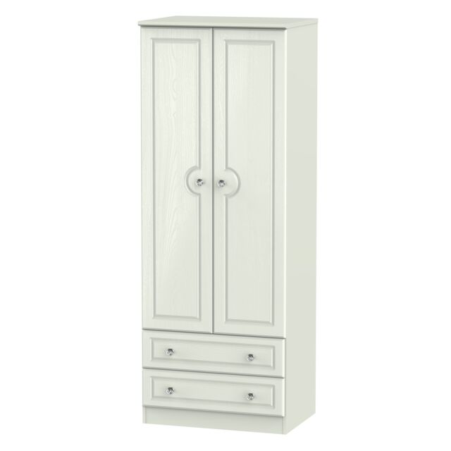 Ready Assembled 2 U Hilton 2 Door 2 Drawer Wardrobe (Ready Assembled) in Taupe