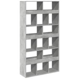 Berkfield Home Classic Bookcase Concrete Grey 100x33x187.5 cm Engineered Wood - thumbnail 3