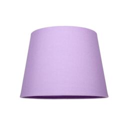 Happy Homewares Traditional Linen Fabric Drum Shade for Pendant & Lampshade in Lilac - Size: 12 inches