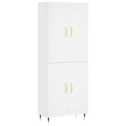 Berkfield Home Highboard White 69.5x34x180 cm Engineered Wood - thumbnail 2