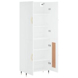 Berkfield Home Highboard White 69.5x34x180 cm Engineered Wood - thumbnail 4
