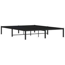 Berkfield Home Metal Bed Frame Black 160x200 cm - thumbnail 4