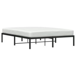 Berkfield Home Metal Bed Frame Black 160x200 cm - thumbnail 3