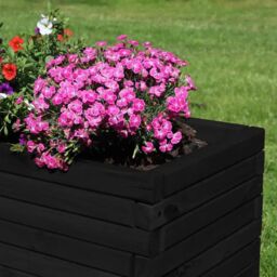 Access Garden Products Pine raised trough planter (L) 120cm × (H) 40cm × (D) 40cm in Black - thumbnail 5