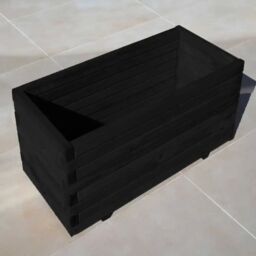 Access Garden Products Pine raised trough planter (L) 120cm × (H) 40cm × (D) 40cm in Black - thumbnail 8